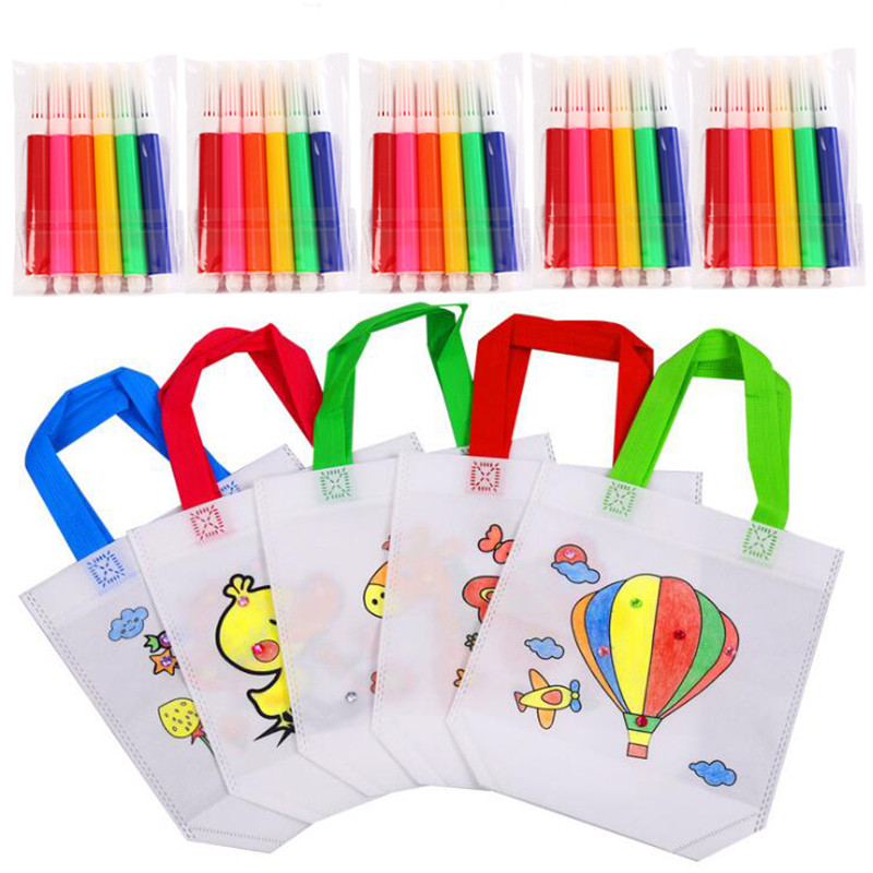 5 Sets DIY Graffiti Bag with M - Art Craft Notebook 评论和价格
