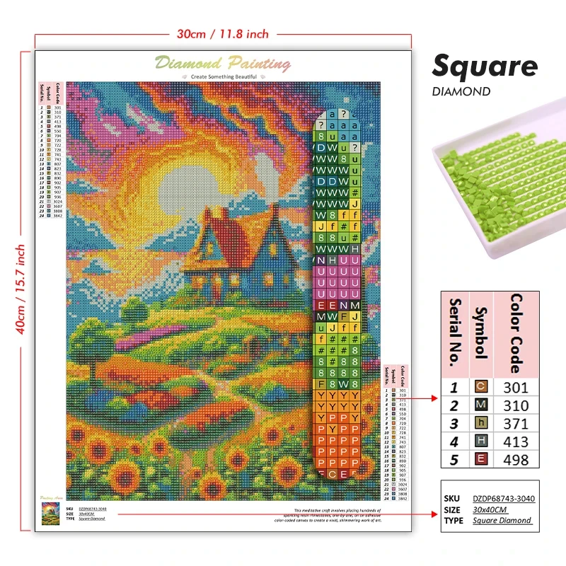 5D DIY Diamond Painting Kit Sc - Art Craft Village 评论和价格