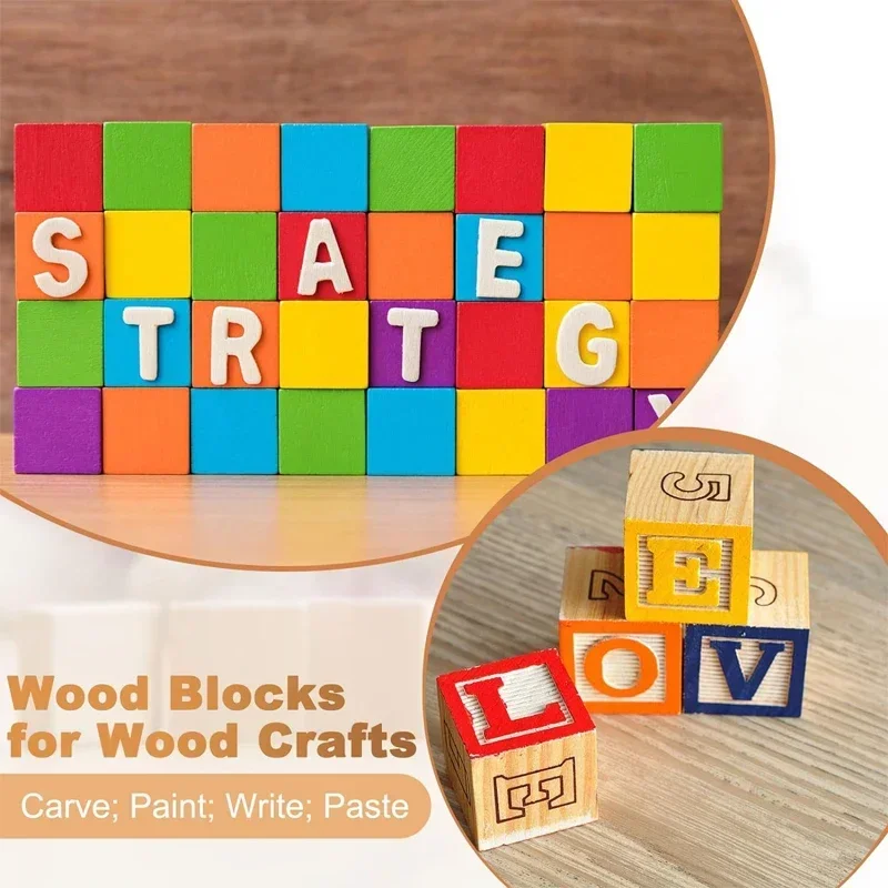 1-5cm Natural Blank Wooden Blo - Art Craft 2 Year Olds 评论和价格
