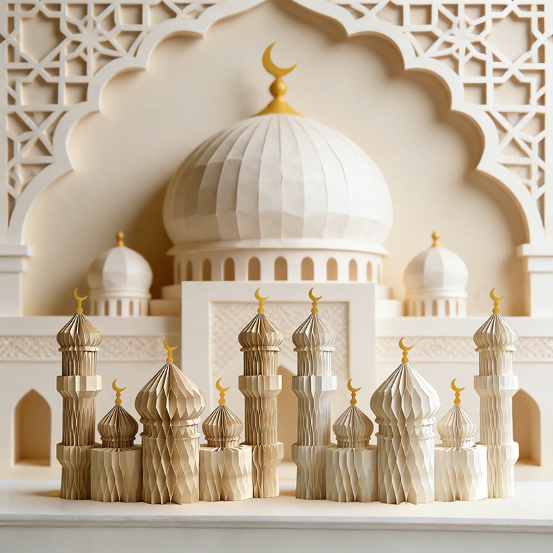 3D Honeycomb Paper Art Palace  - Art Craft Earth Day 评论和价格