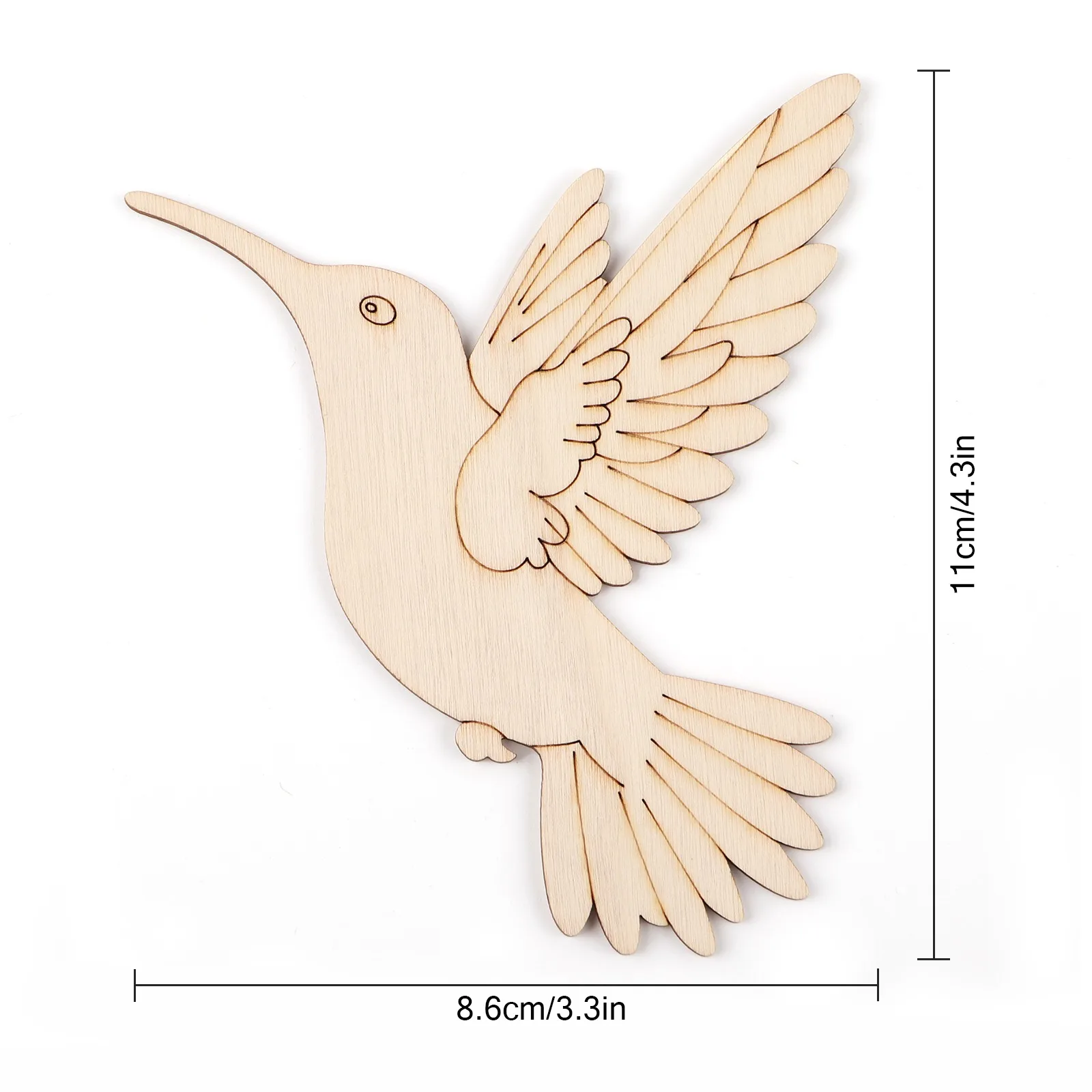 10pcs Unfinished Wood Animal B - Art Craft And 评论和价格