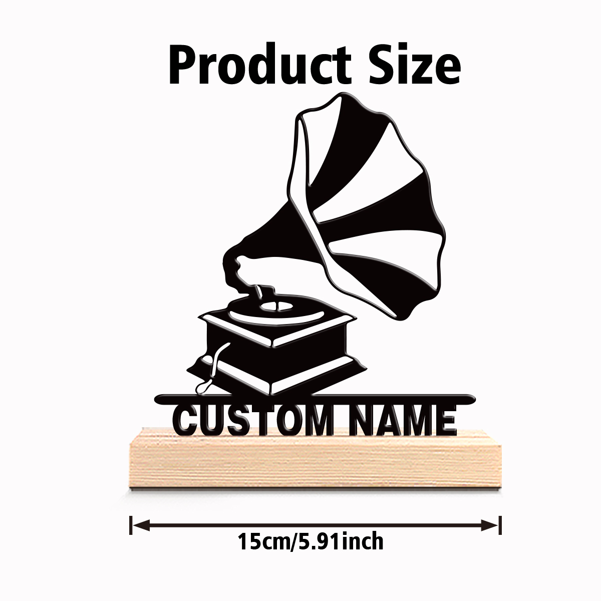 1pc Creative Gramophone Custom - Art Craft Letter A 评论和价格