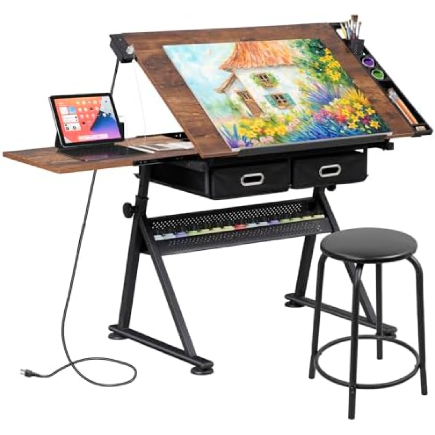 Adjustable Drafting Table with - Art Craft And 评论和价格