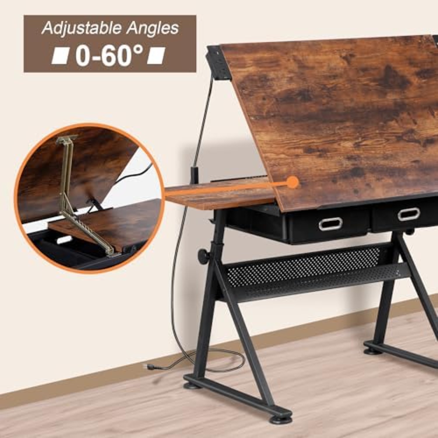 Adjustable Drafting Table with - Art Craft And 评论和价格