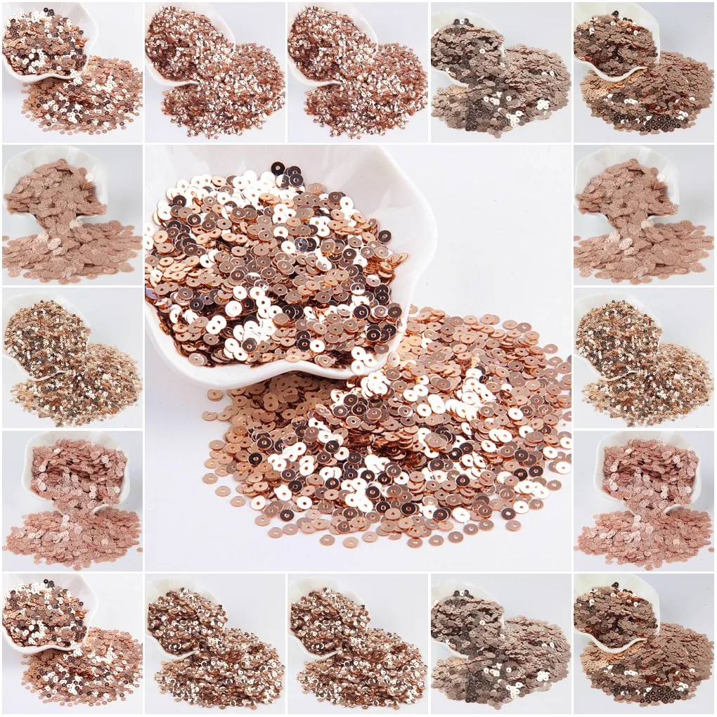 Champagne Sequin 3mm -10mm Gli - Art Craft Cup 评论和价格
