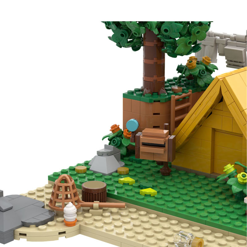909pcs MOC Animal Crossing Vil - Art Craft Village 评论和价格