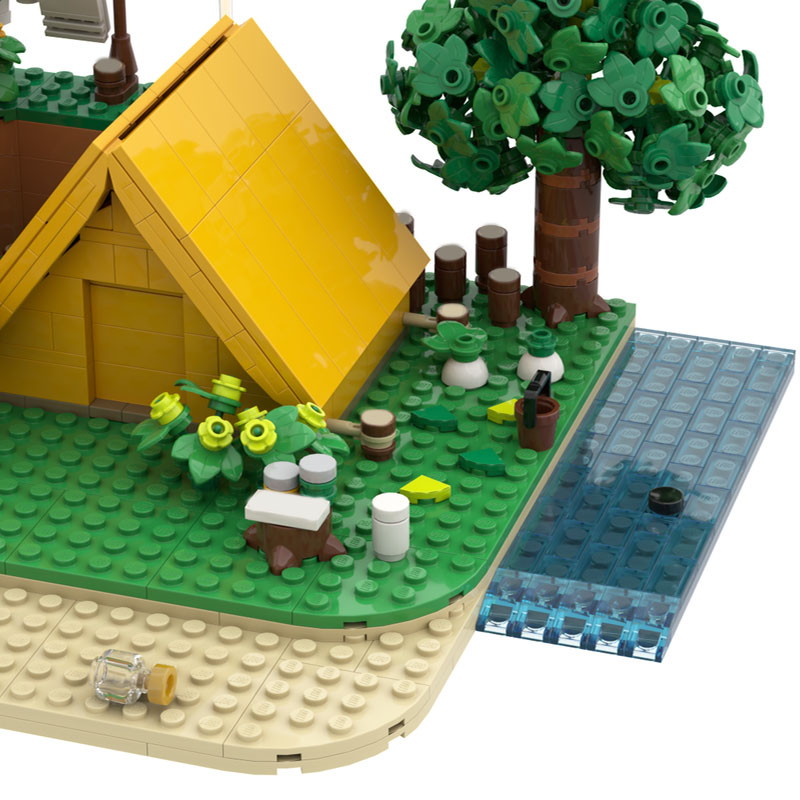 909pcs MOC Animal Crossing Vil - Art Craft Village 评论和价格