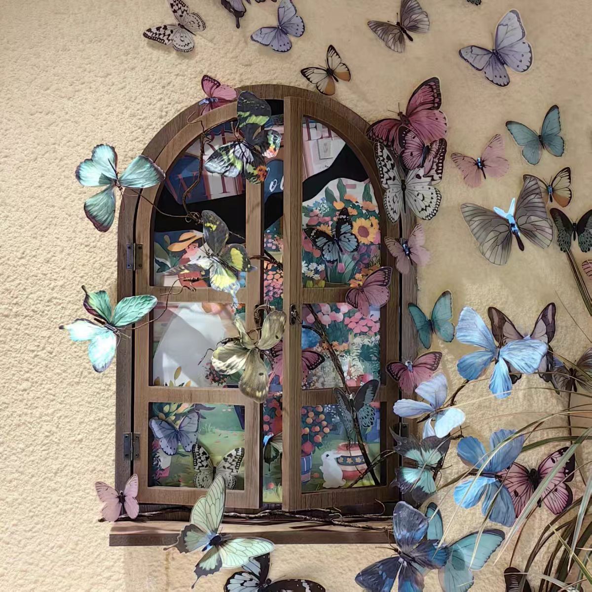 12pcs 3D Butterfly Wall Sticke - Art Craft Earth Day 评论和价格