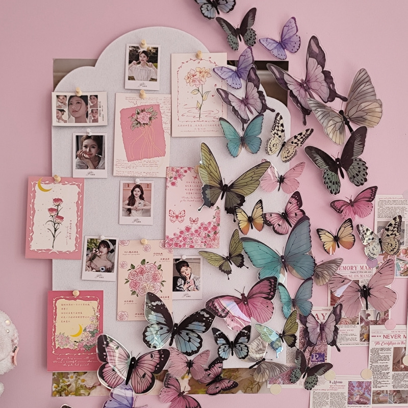 12pcs 3D Butterfly Wall Sticke - Art Craft Earth Day 评论和价格
