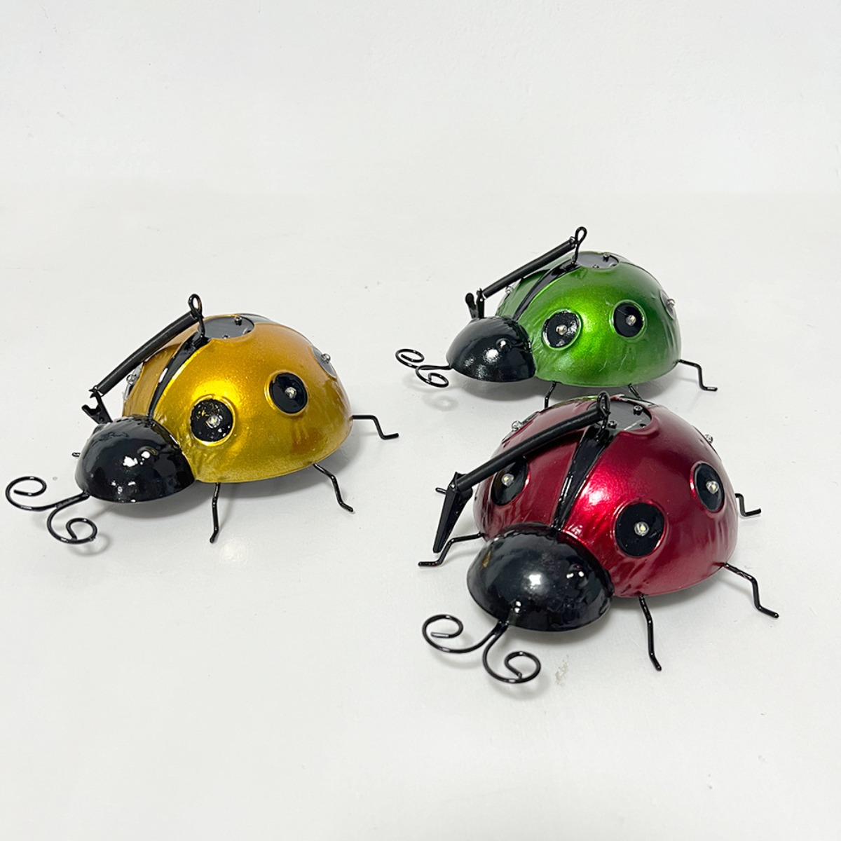 New Solar Iron Art Ladybug Cre - Art Craft Ladybug 评论和价格