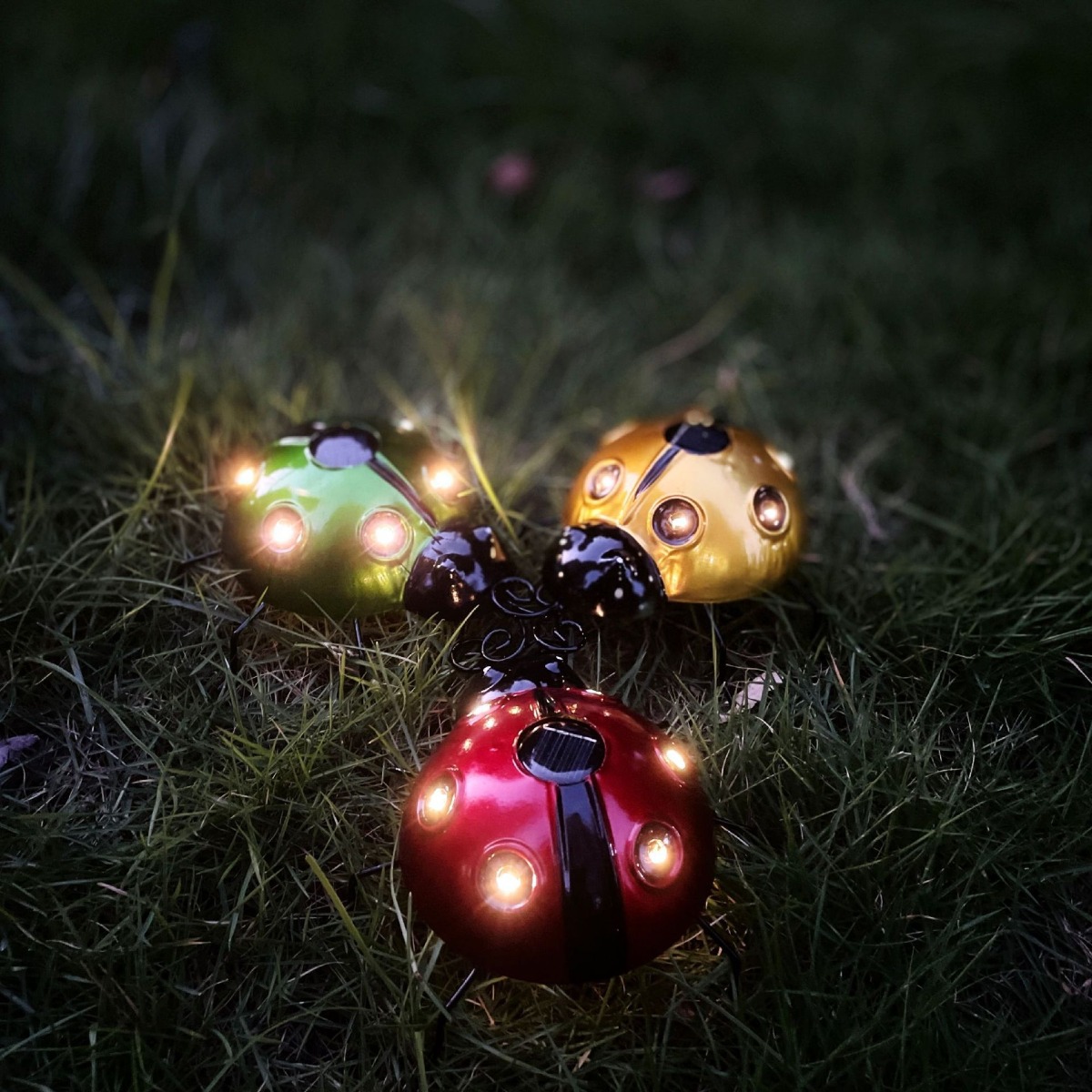 New Solar Iron Art Ladybug Cre - Art Craft Ladybug 评论和价格