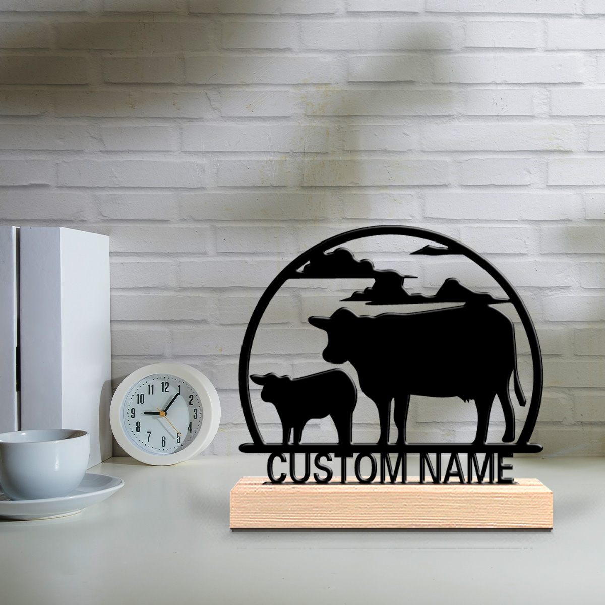 1pc Fashion Cow Customizable N - Art Craft Table 评论和价格