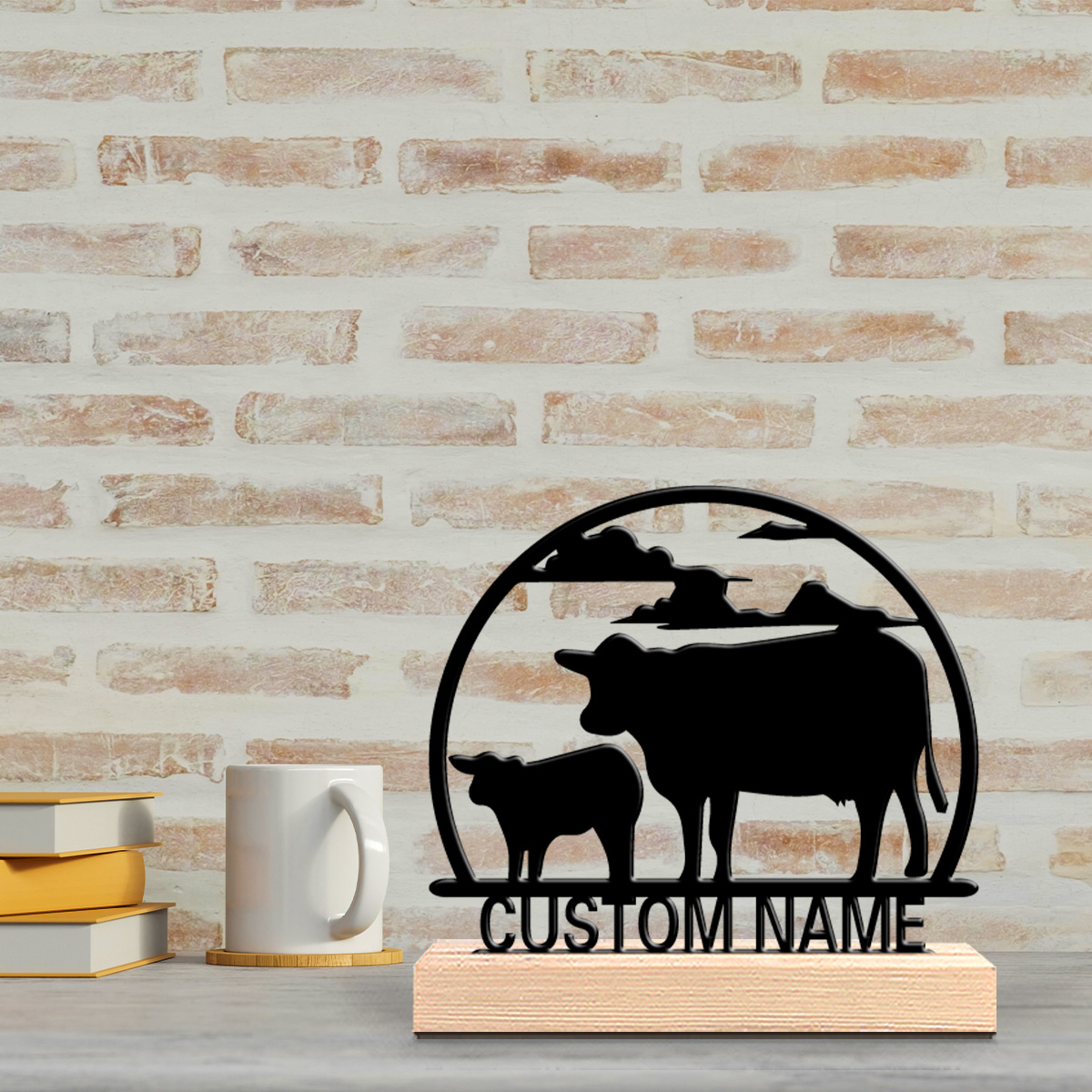 1pc Fashion Cow Customizable N - Art Craft Table 评论和价格