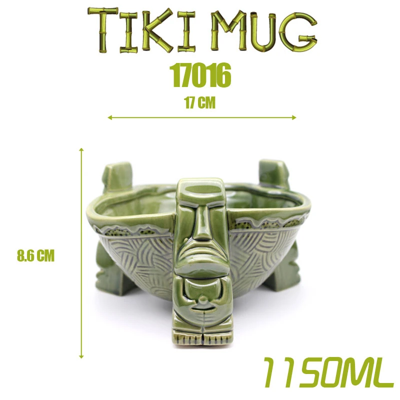 Big Tiki bowl Cocktail Cup Bee - Art Craft Cup 评论和价格