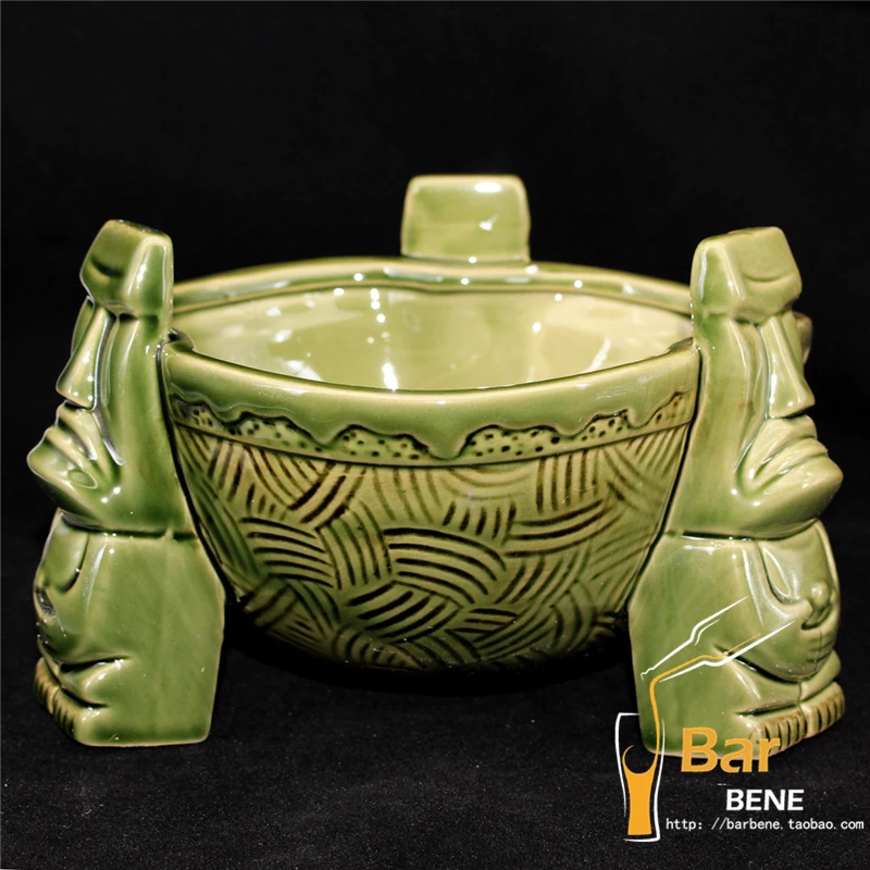 Big Tiki bowl Cocktail Cup Bee - Art Craft Cup 评论和价格