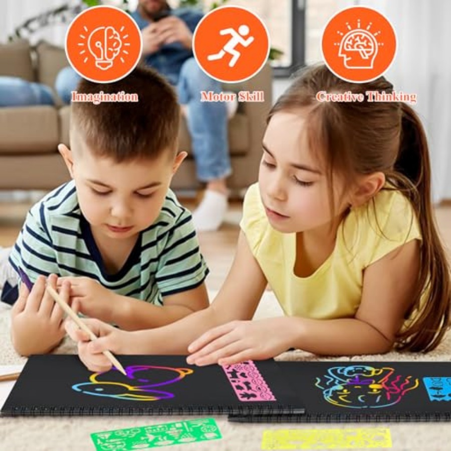 Scratch Paper Art Crafts Stock - Art Craft 2 Year Olds 评论和价格