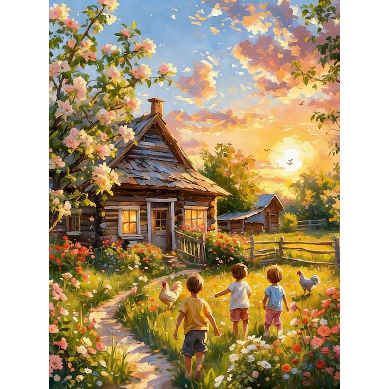 GATYZTORY Village Painting By  - Art Craft Village 评论和价格