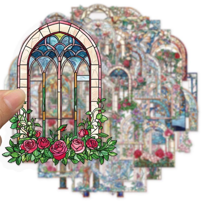 50Pcs Waterproof Vintage Flora - Art Craft Notebook 评论和价格