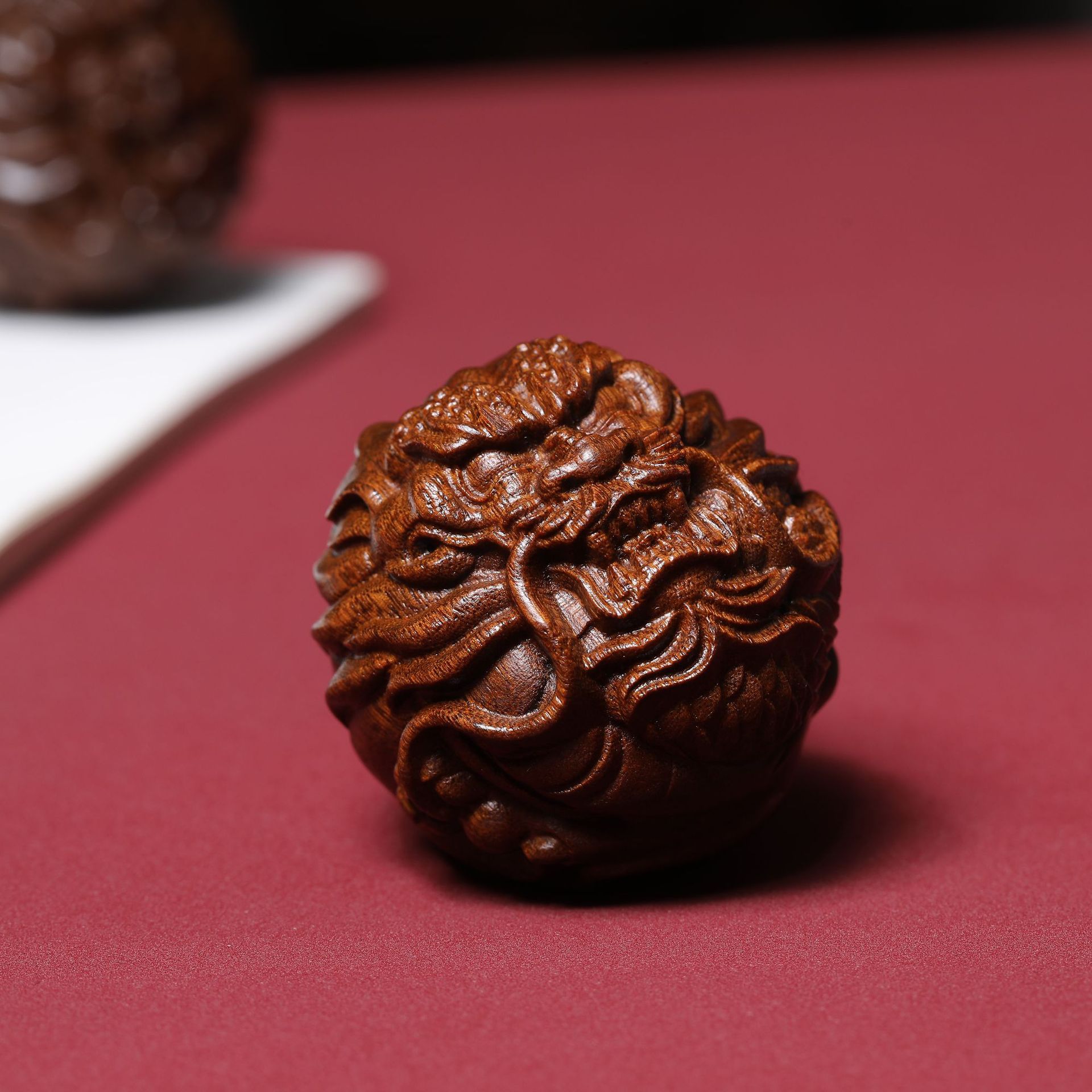 2 Pcs Wood Carved Pixiu Dragon - Art Craft 2 Year Olds 评论和价格