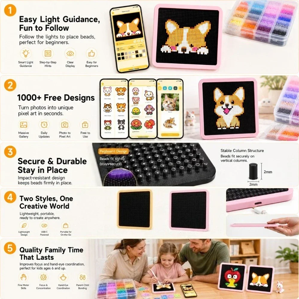 LED Smart Fuse Bead Pegboard,  - Art Craft And 评论和价格