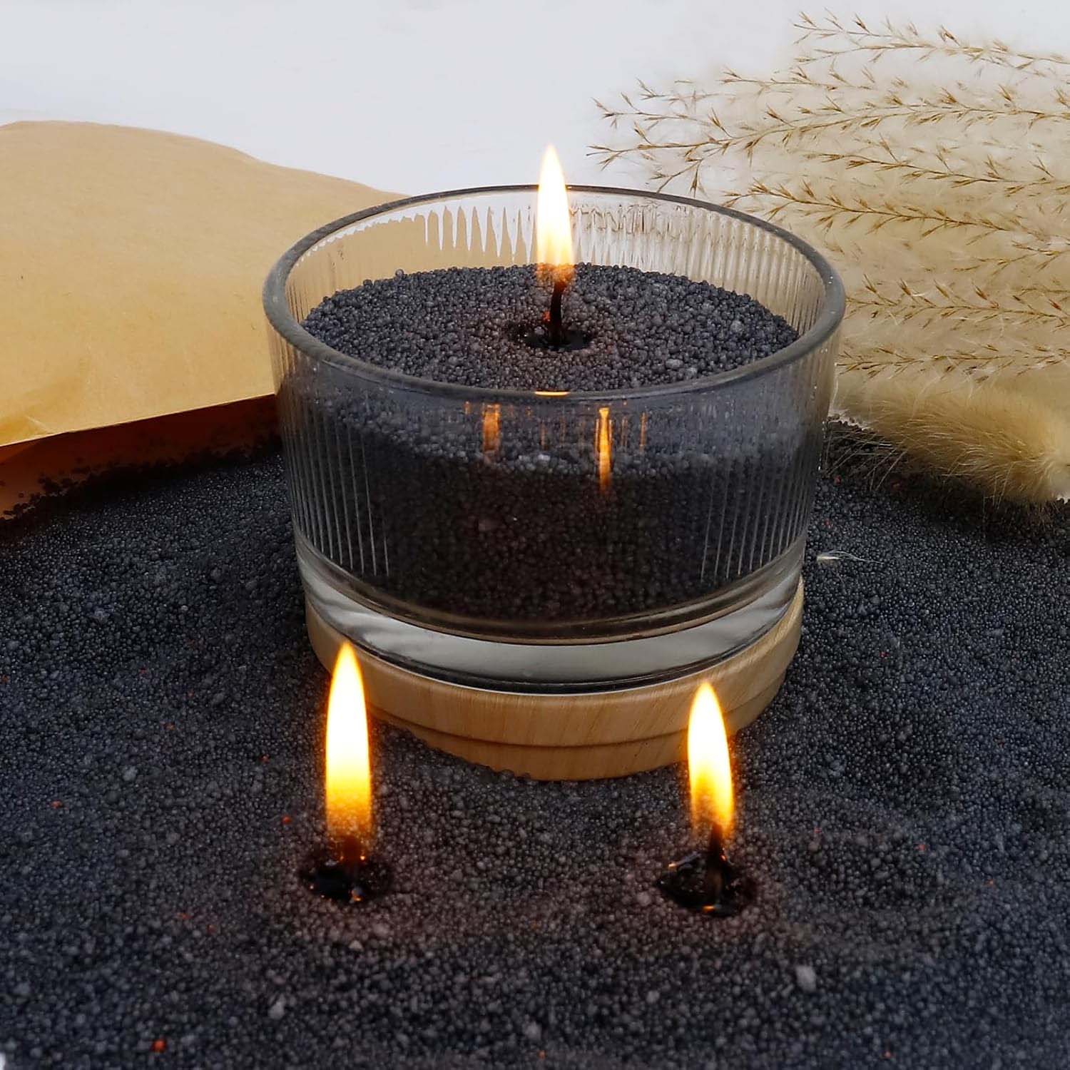 Black Candle Sand with Wick, 2 - Candle Making Wax 评论和价格
