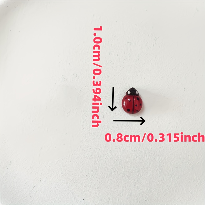100pcs Glow-In-The-Dark Resin  - Art Craft Ladybug 评论和价格