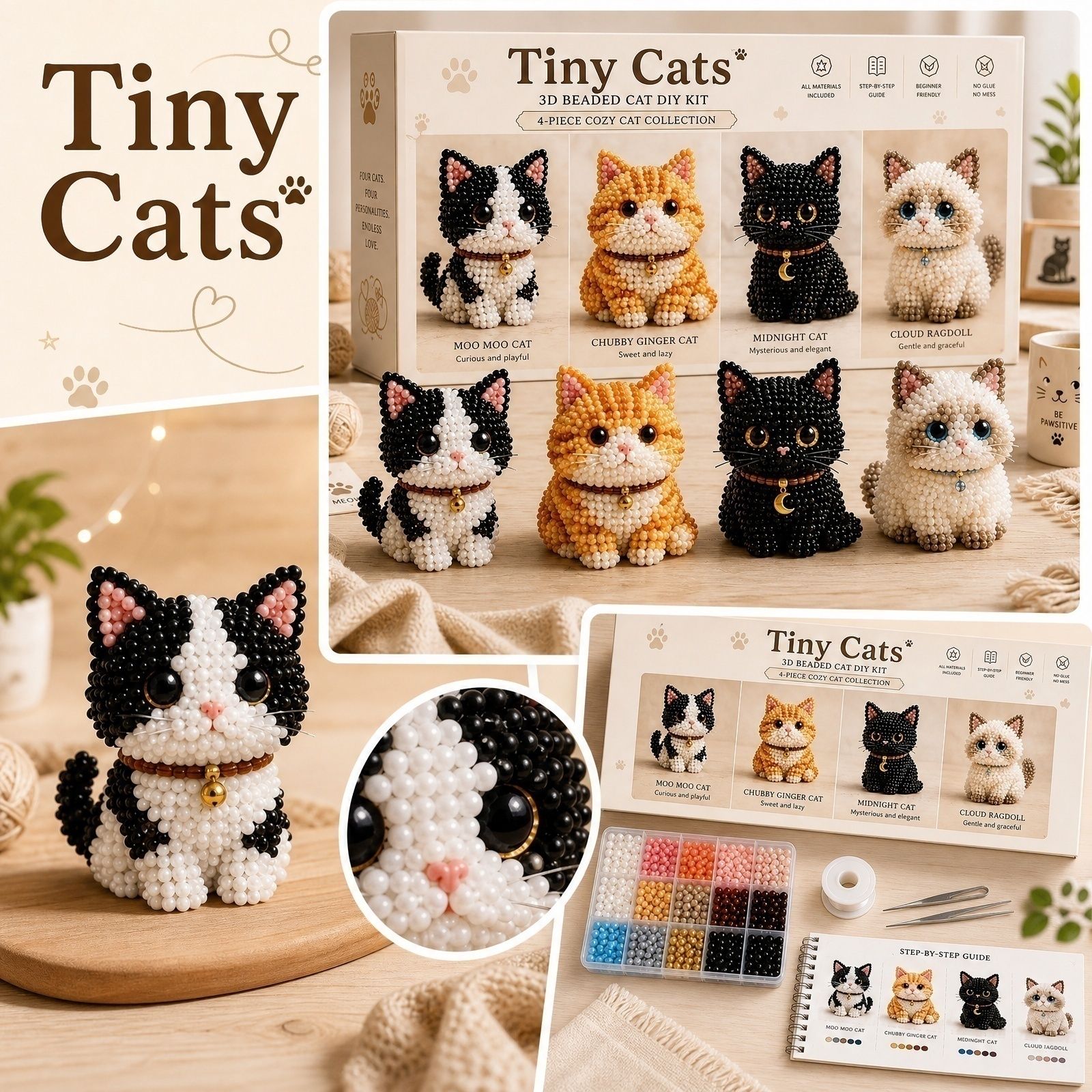 Tiny Beads 3D Beaded Animal Ki - Art Craft Earth Day 评论和价格
