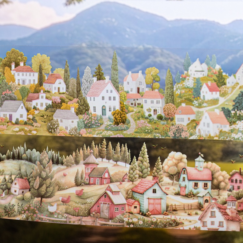 6 Rolls 6Cm×200Cm Village Them - Art Craft Notebook 评论和价格