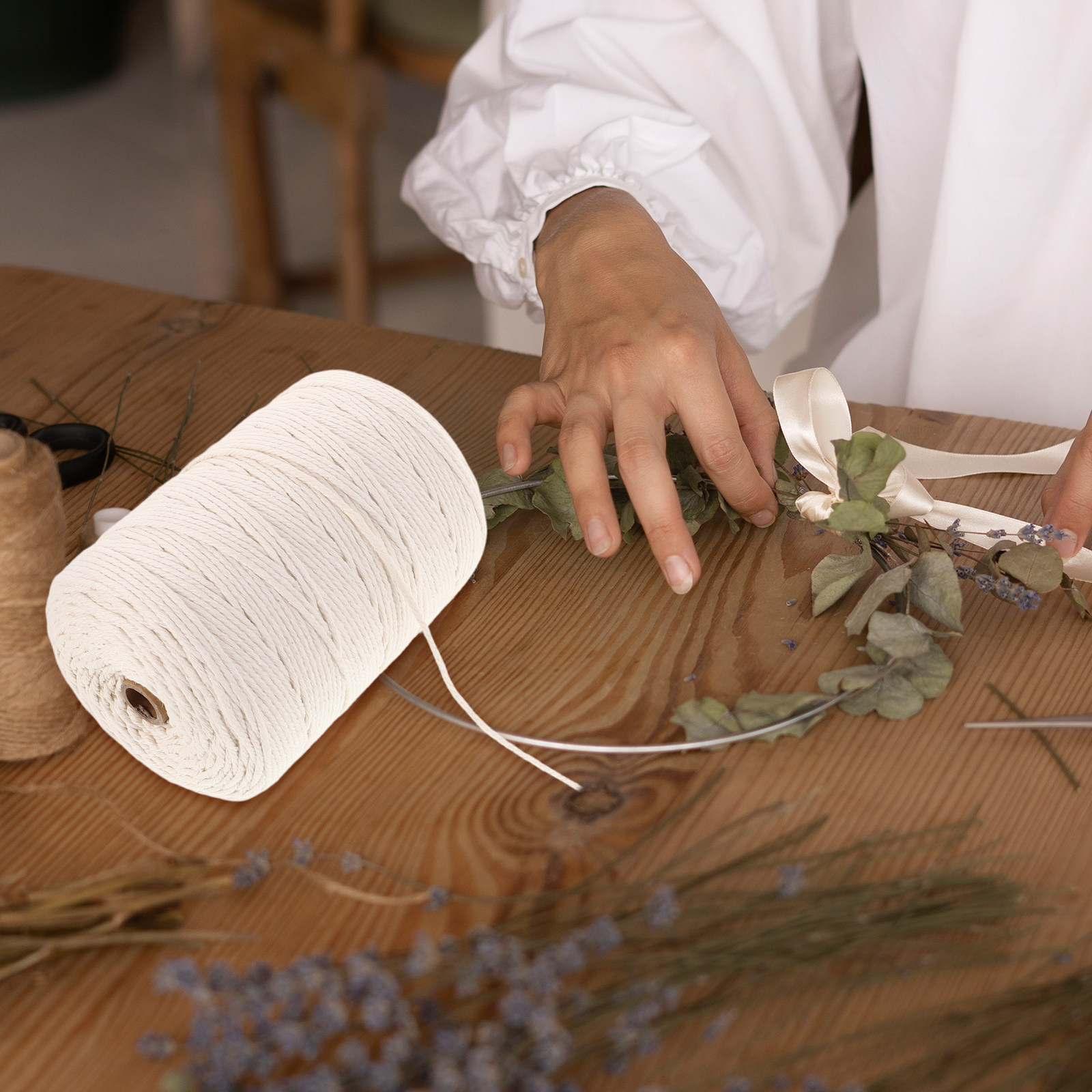 1 Roll Thick Soft Cotton Rope  - Macrame Cord Cotton 评论和价格