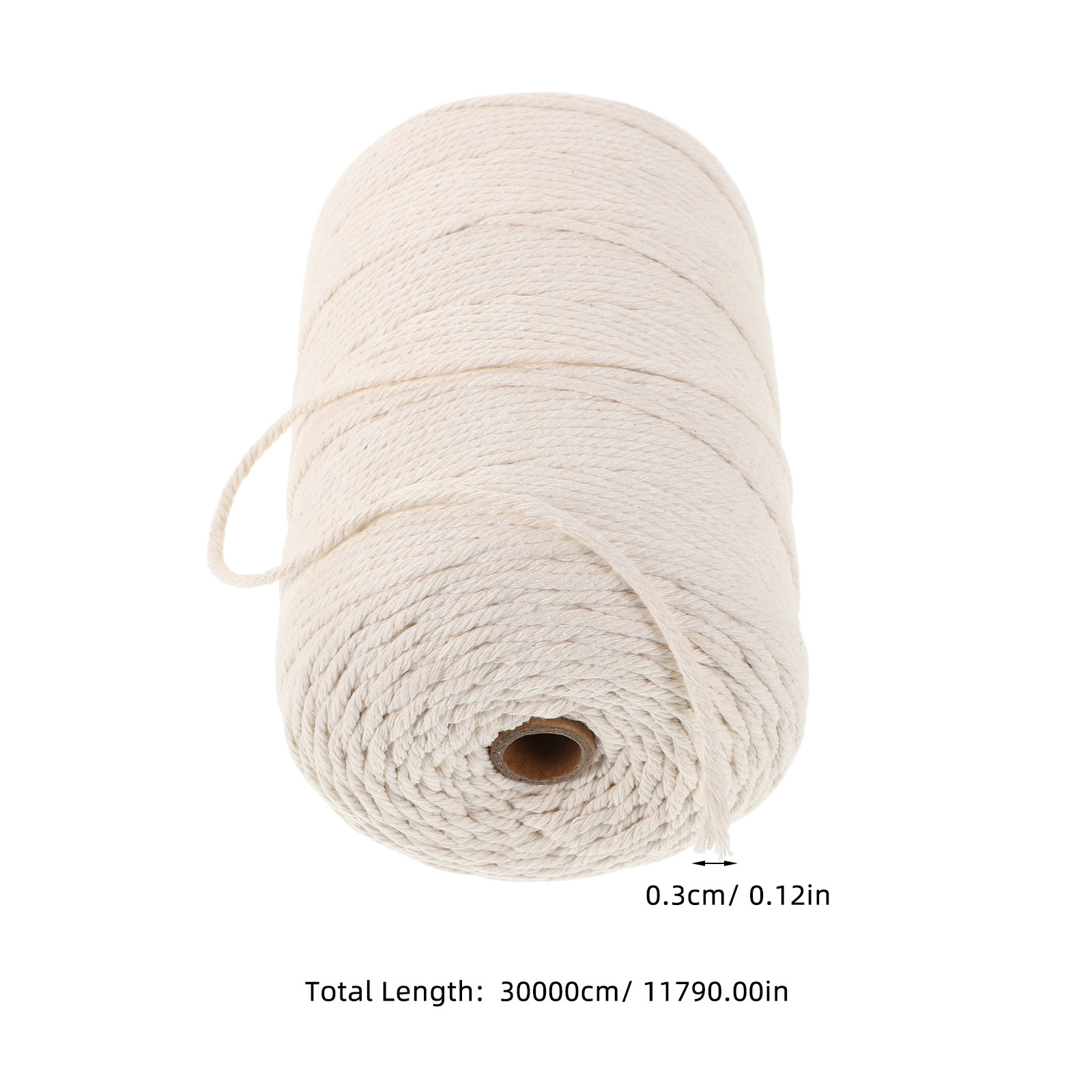 1 Roll Thick Soft Cotton Rope  - Macrame Cord Cotton 评论和价格