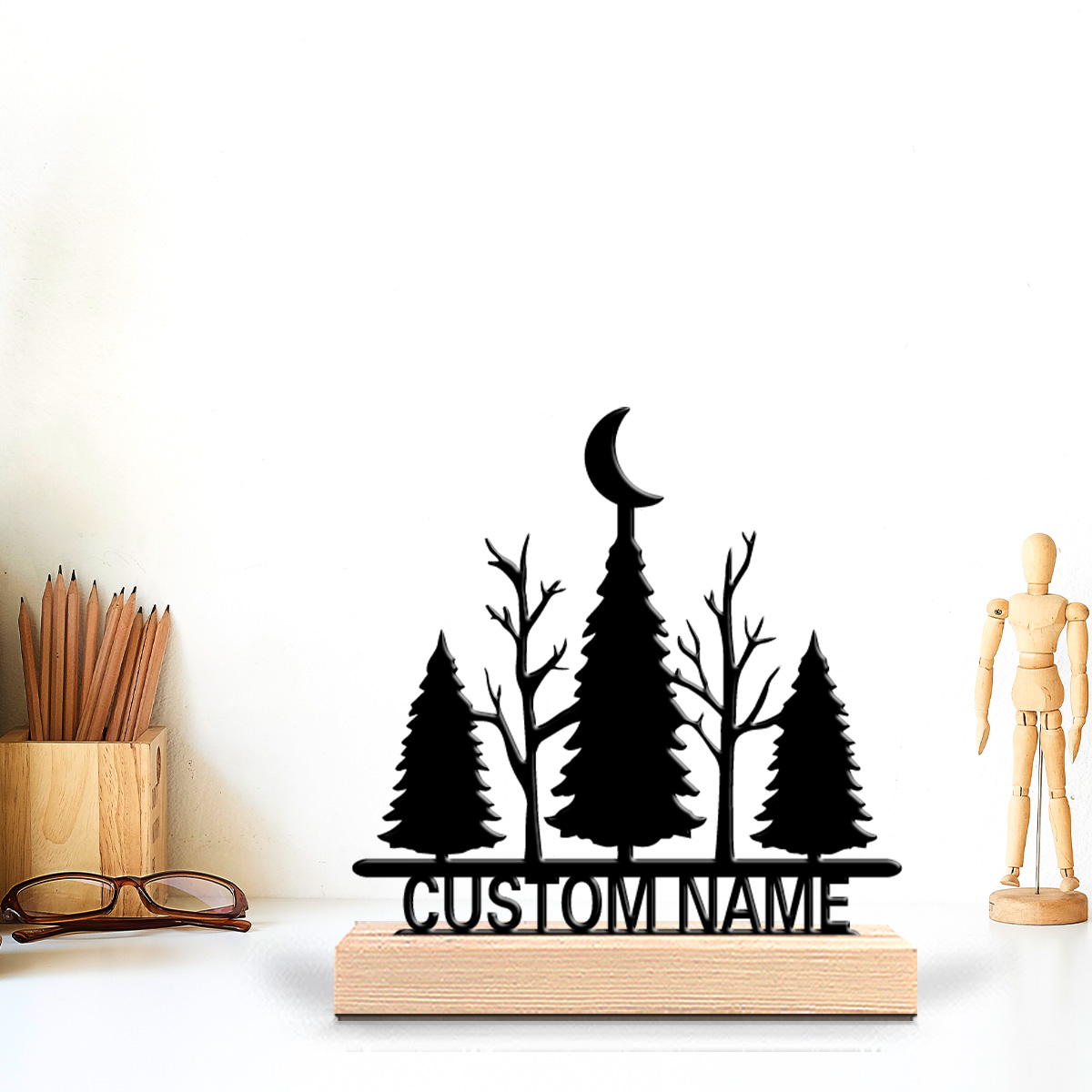 1pc Minimalist moon tree Custo - Art Craft Table 评论和价格