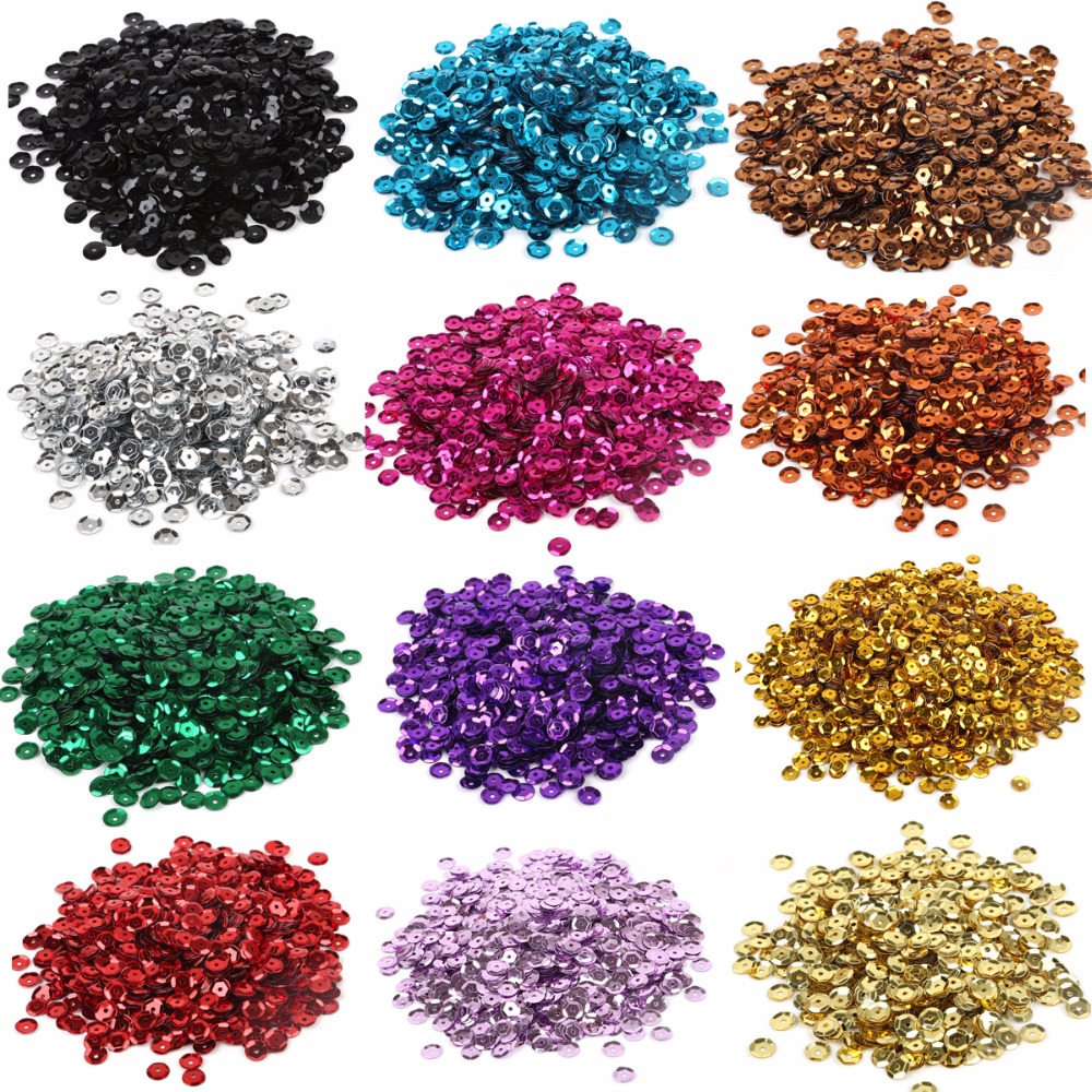 20g Silver Cup Sequin 6mm Flat - Art Craft Cup 评论和价格