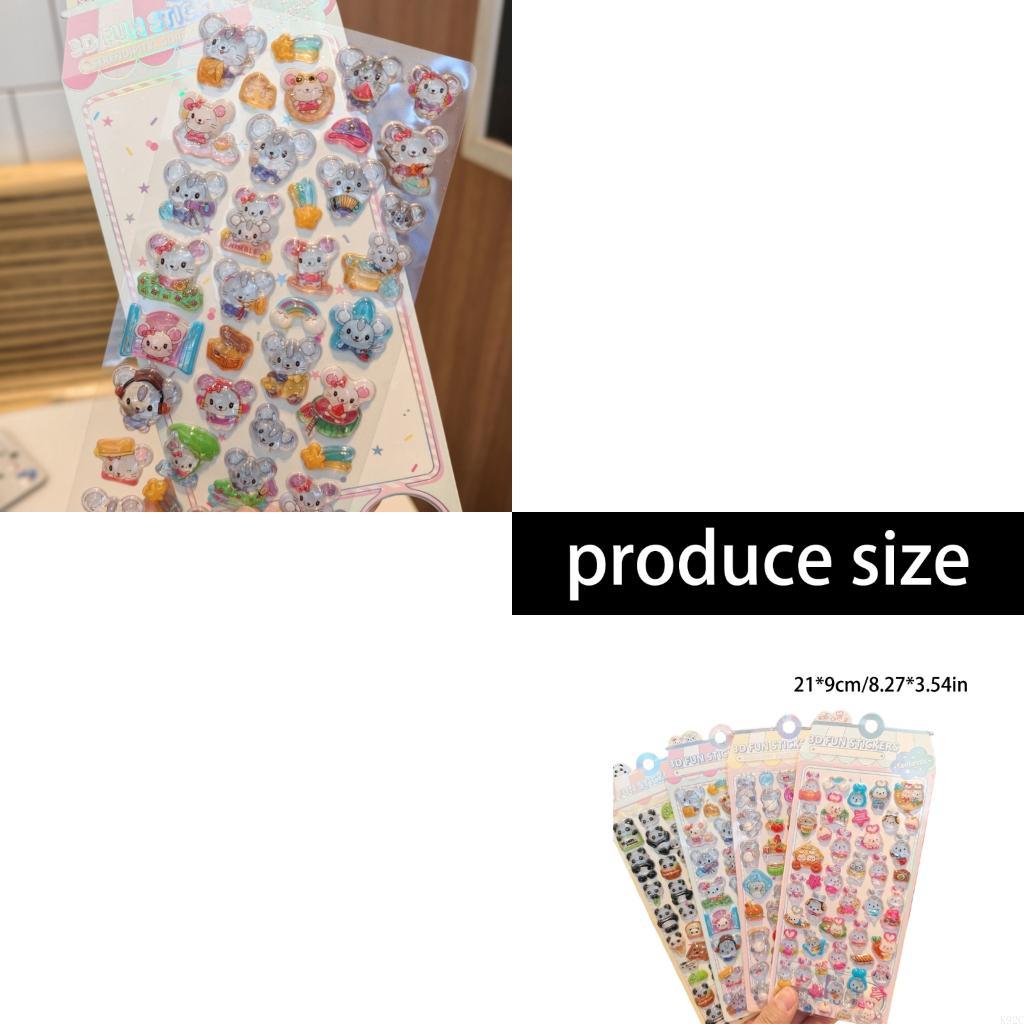 Embossed Animal Sticker Adhesi - Art Craft Notebook 评论和价格