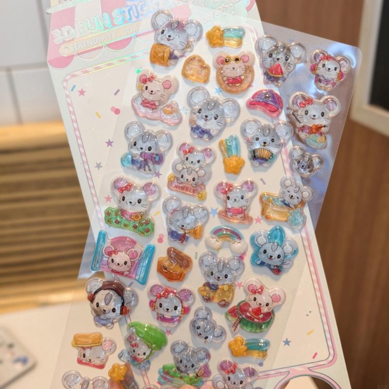 Embossed Animal Sticker Adhesi - Art Craft Notebook 评论和价格