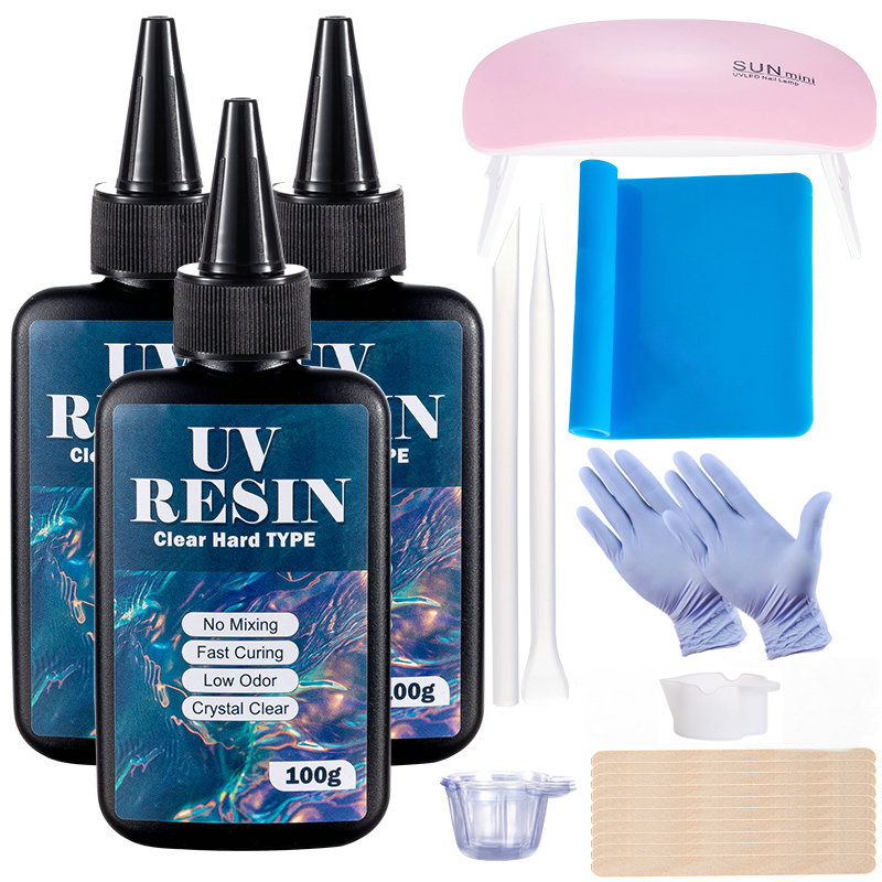 100g/250g Clear UV Resin Hard  - Art Craft Glue 评论和价格