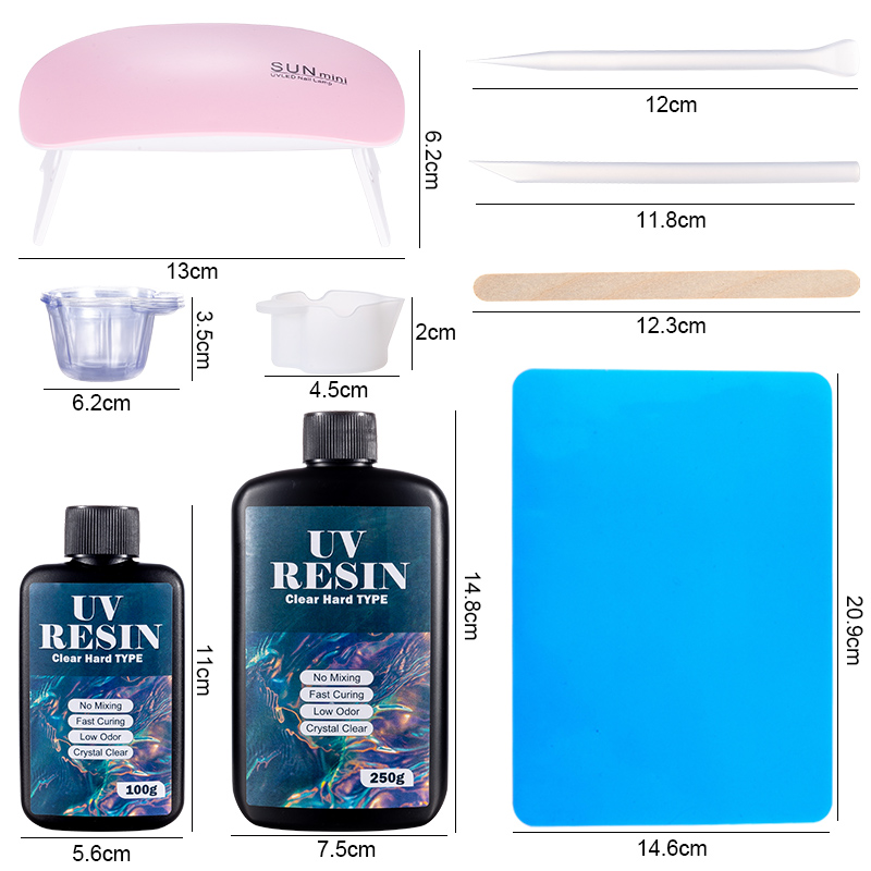 100g/250g Clear UV Resin Hard  - Art Craft Glue 评论和价格