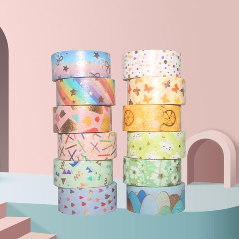 D5BB 12Roll Decorative Paper T - Art Craft Notebook 评论和价格